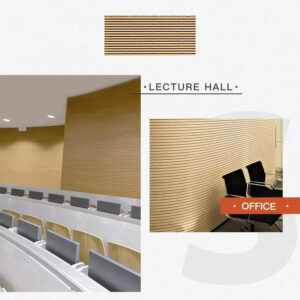 linear acoustic wood panels