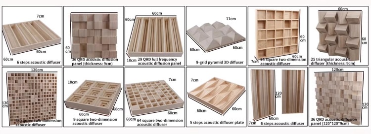 3D geometric diffusers options