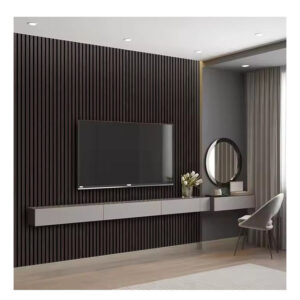 Smoked Oak Acoustic Slat Wood Wall Panels