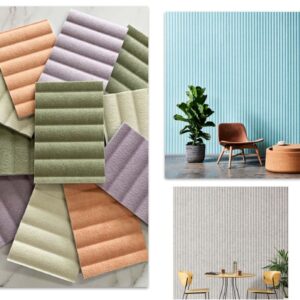 Wave Polyester Sound Absorbing Wall Panels